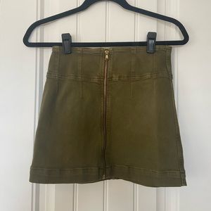 Free People Olive Skirt